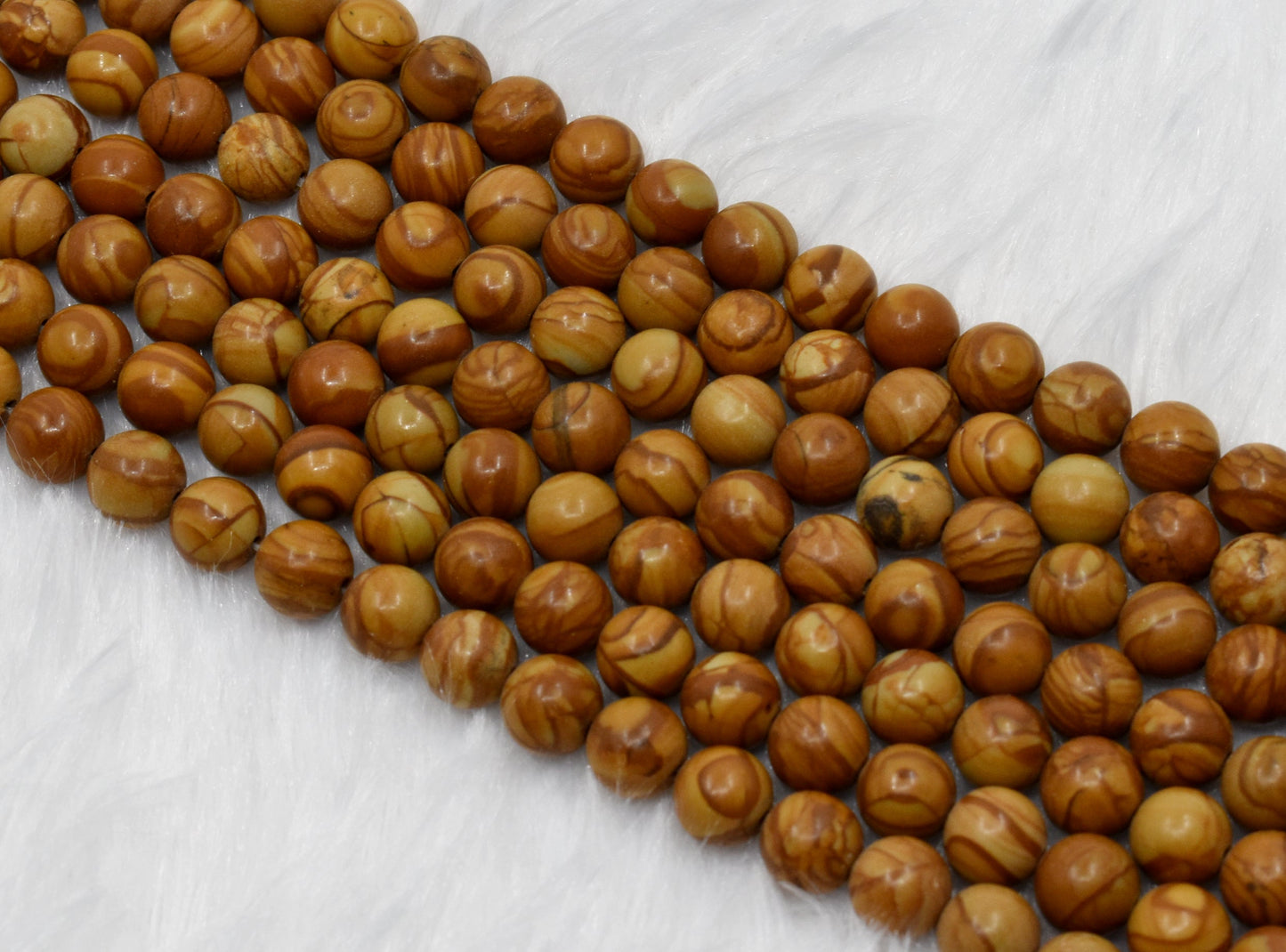 Wood Jasper Gemstone Beads