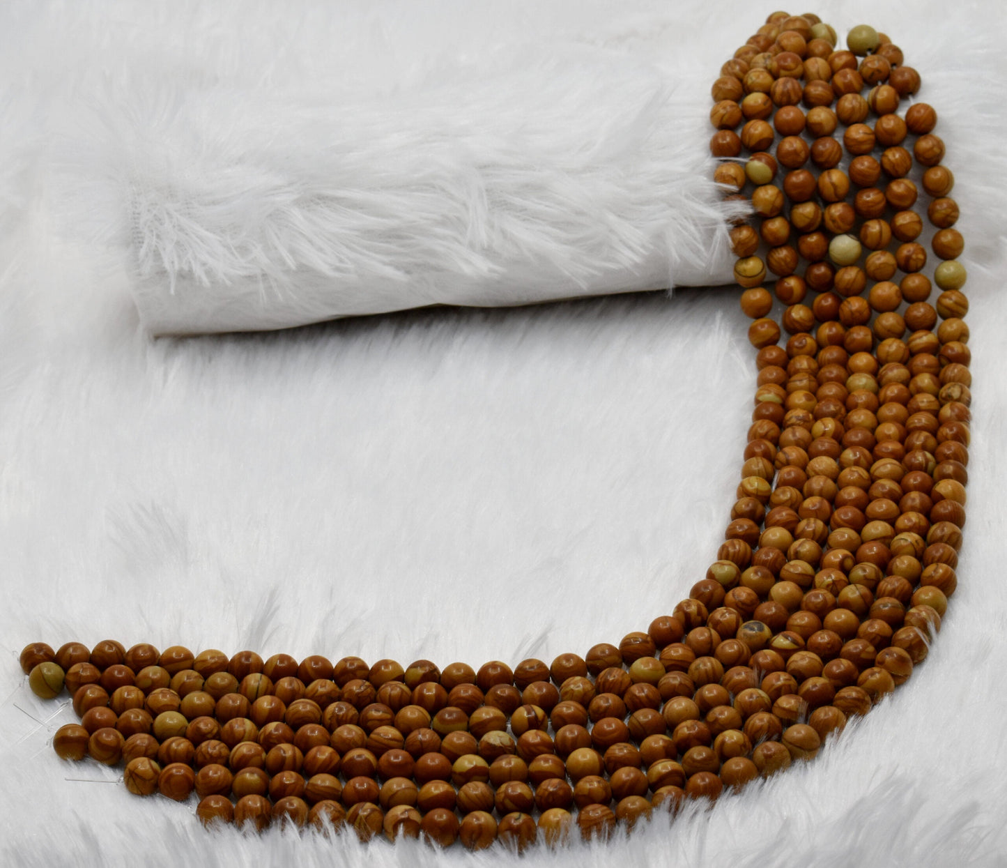 Wood Jasper Gemstone Beads