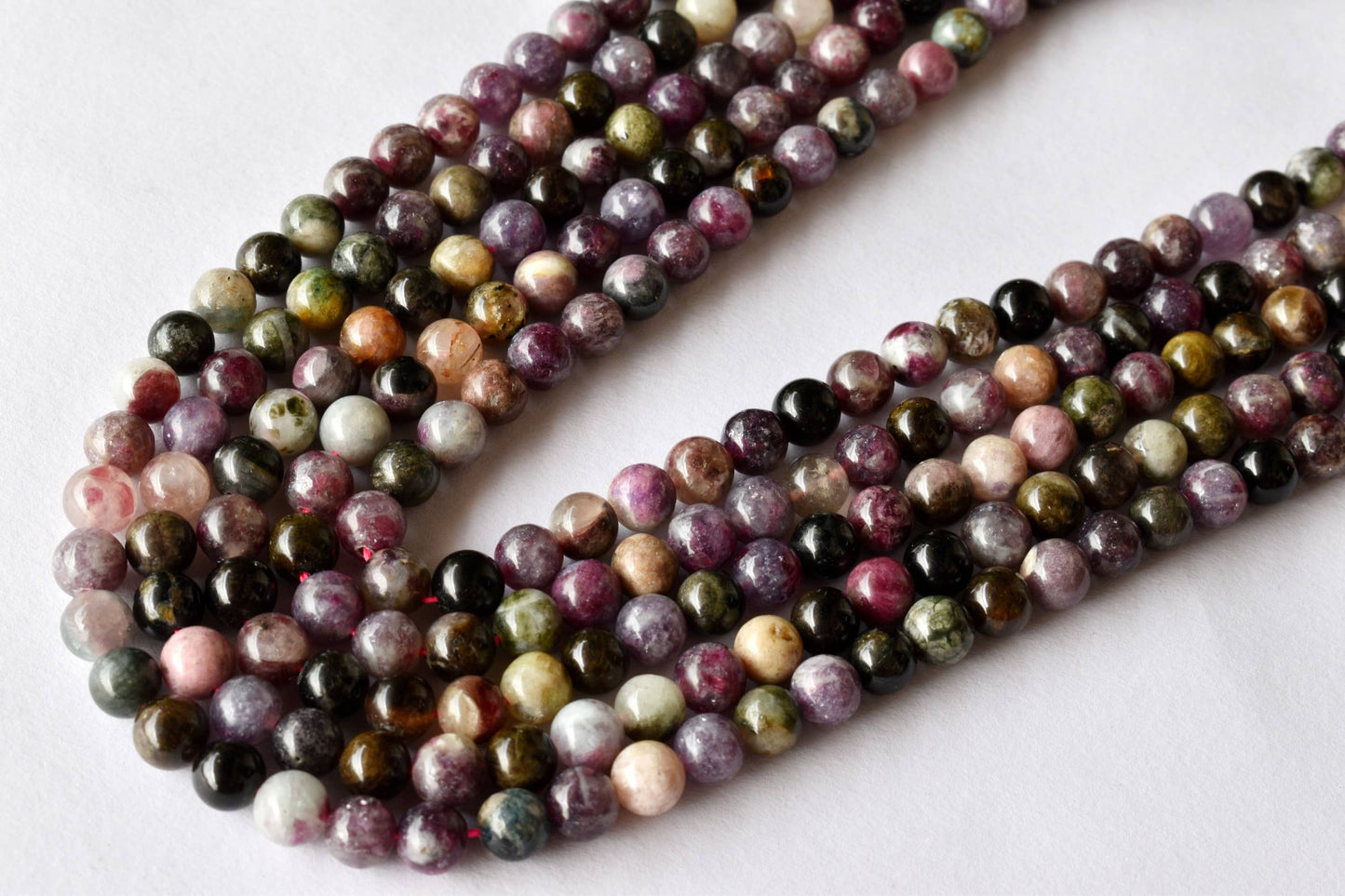 Watermelon Tourmaline Gemstone Beads