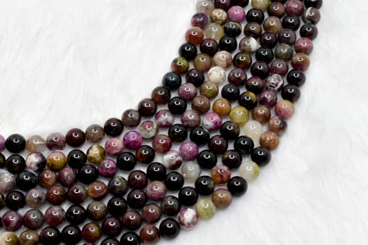 Watermelon Tourmaline Gemstone Beads
