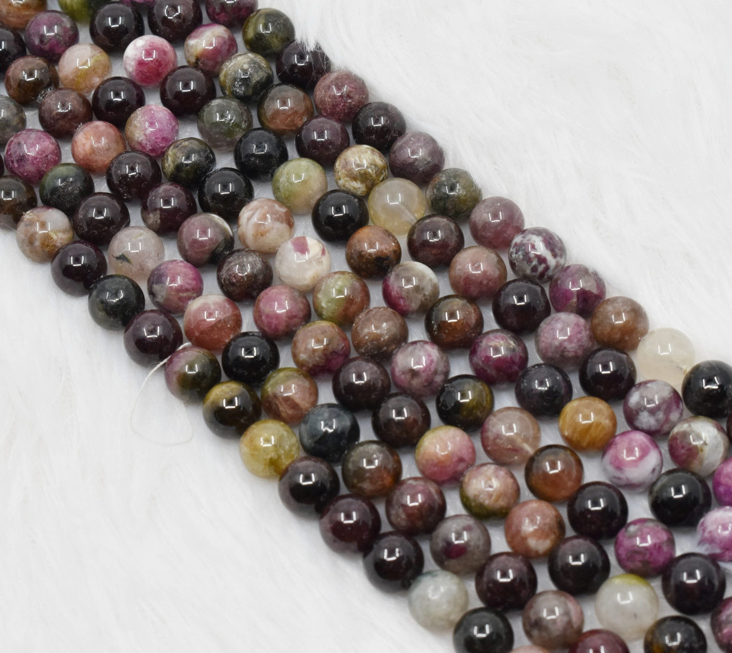 Watermelon Tourmaline Gemstone Beads