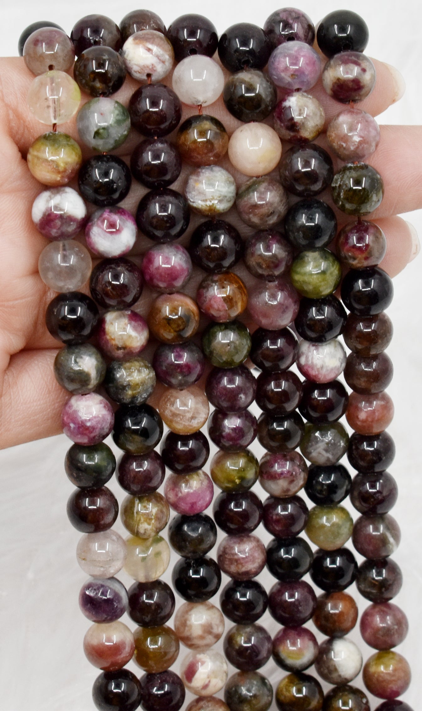 Watermelon Tourmaline Gemstone Beads