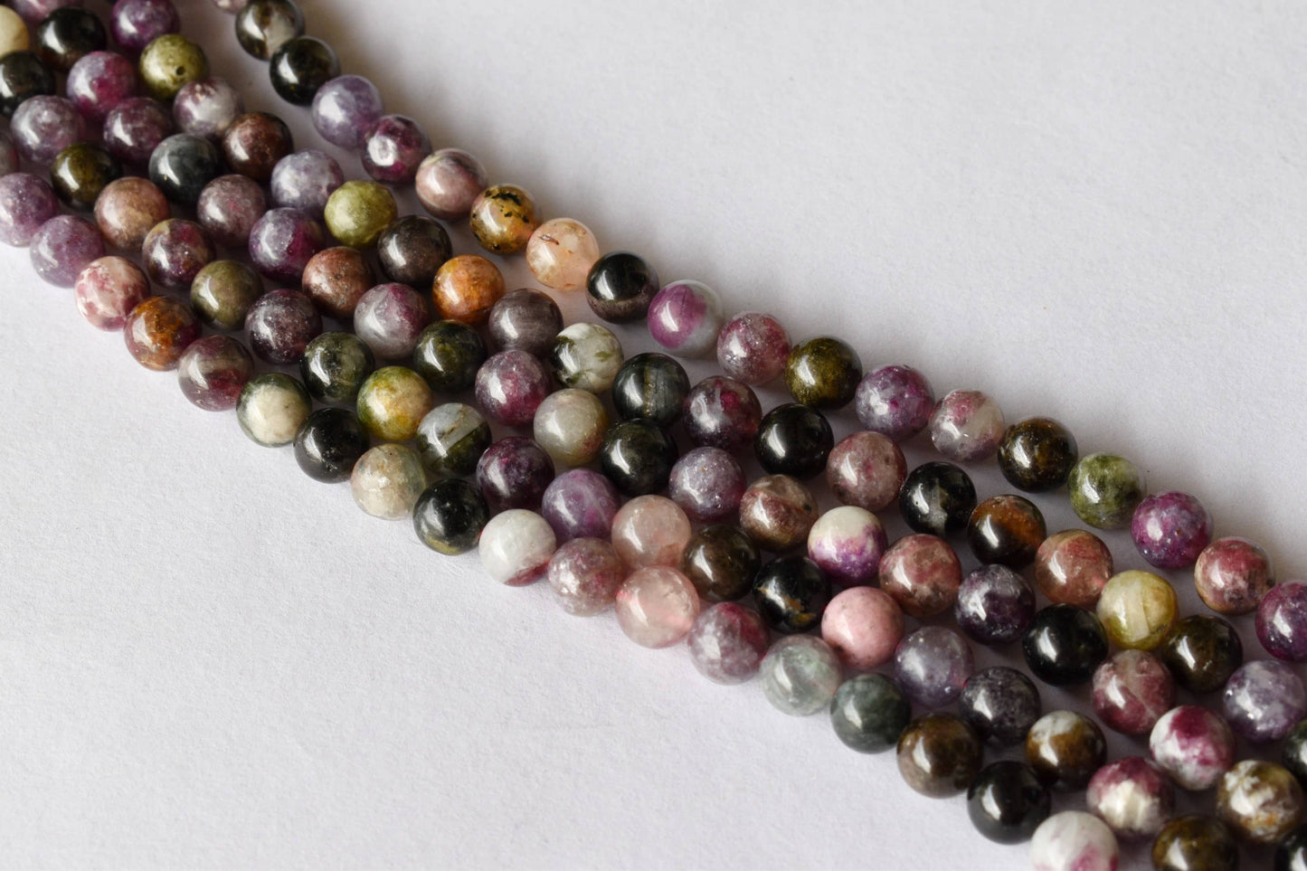 Watermelon Tourmaline Gemstone Beads
