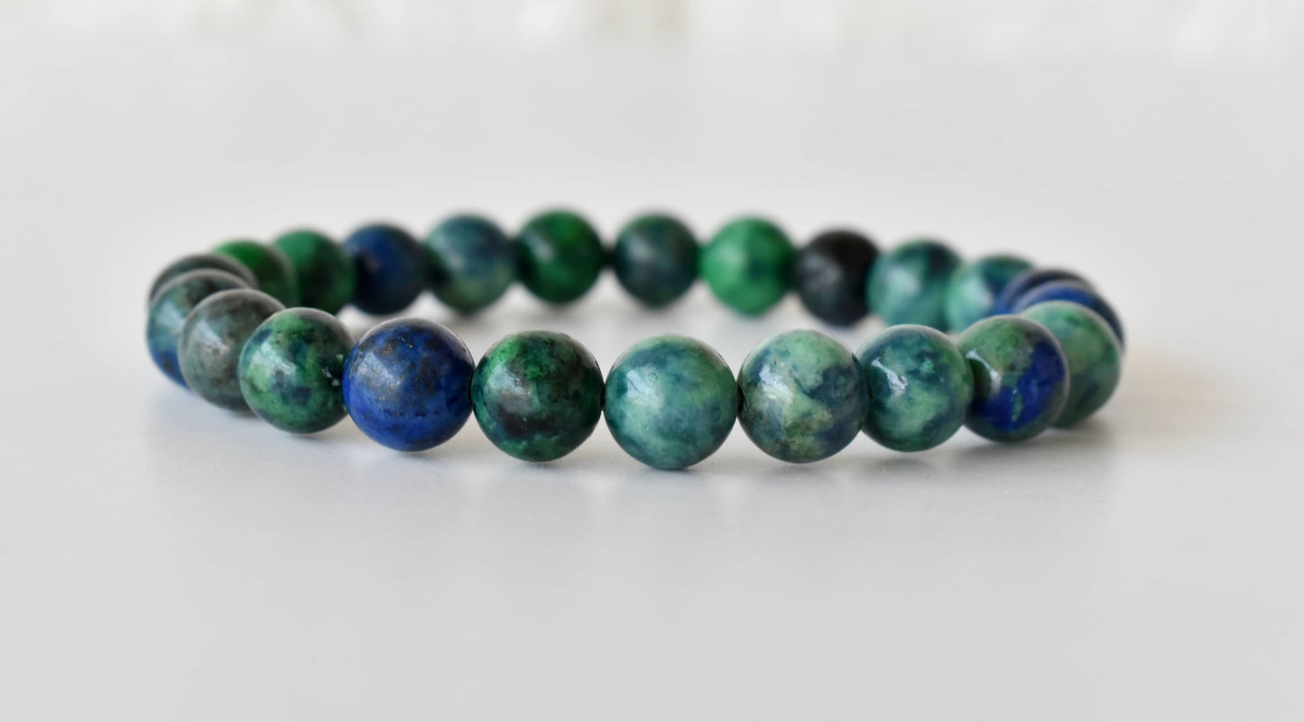 Azurite Malachite Gemstone Bracelet