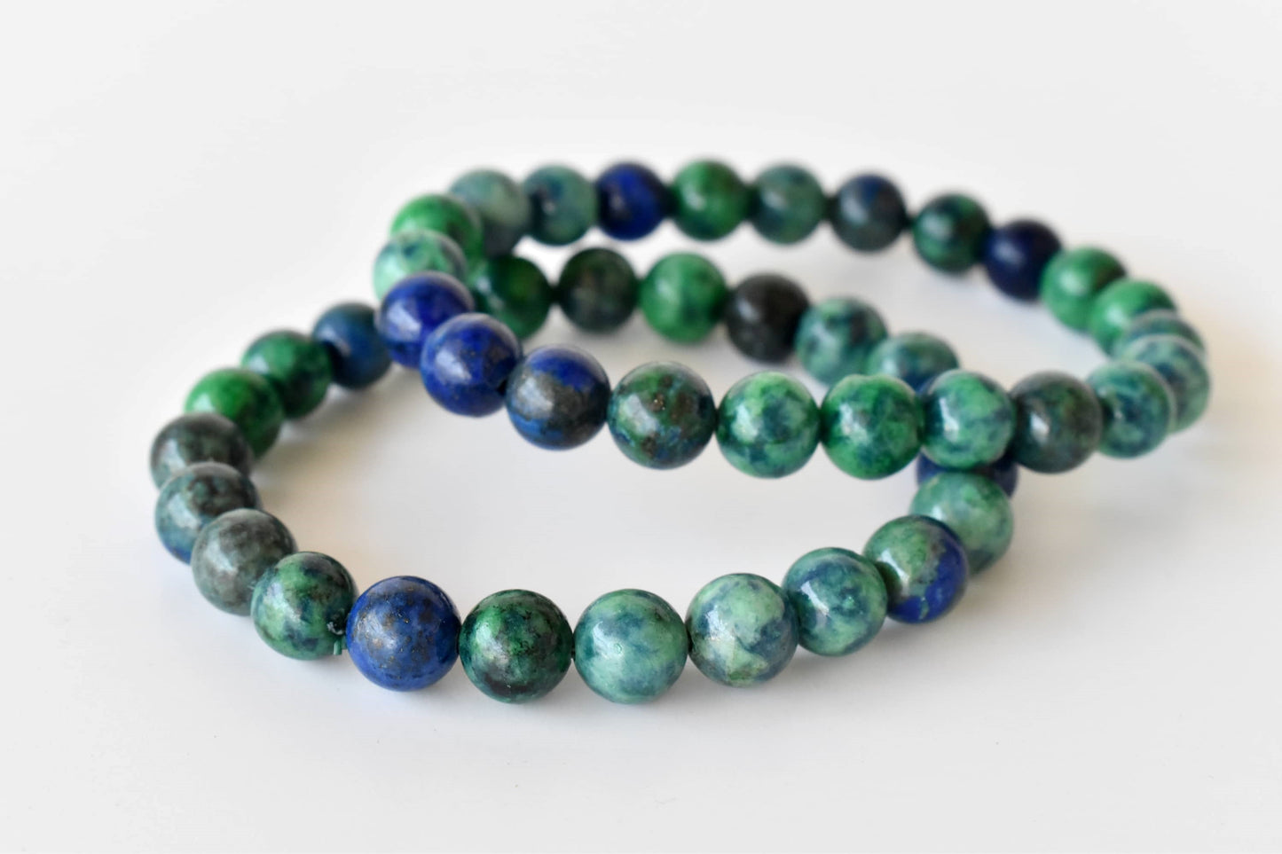 Azurite Malachite Gemstone Bracelet