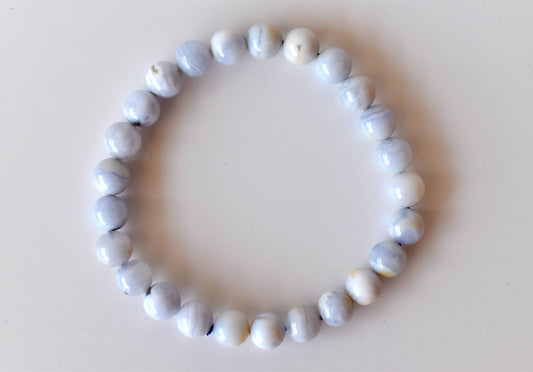 Blue Lace Agate Gemstone Bracelet