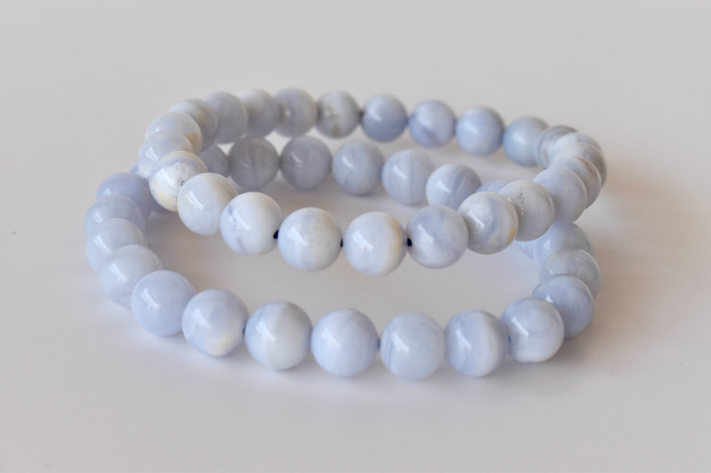 Blue Lace Agate Gemstone Bracelet