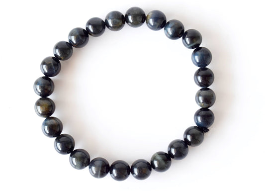 Blue Tiger Eye Gemstone Bracelet