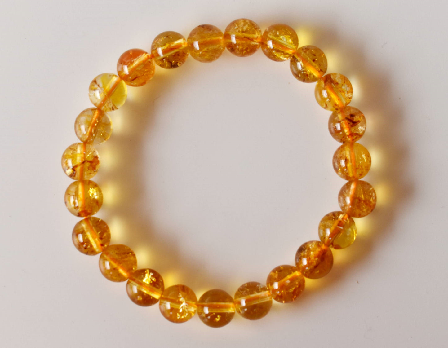 Heated Citrine Gemstone Bracelet