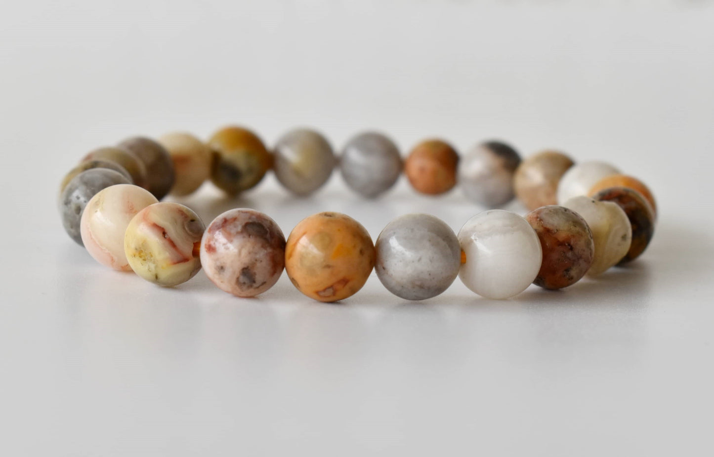 Crazy Lace Agate Gemstone Bracelet
