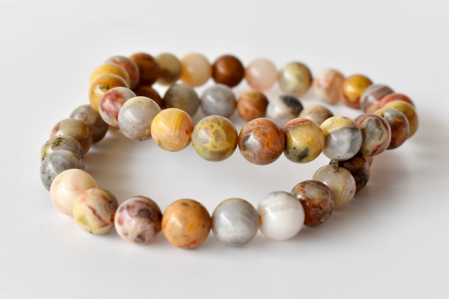 Crazy Lace Agate Gemstone Bracelet
