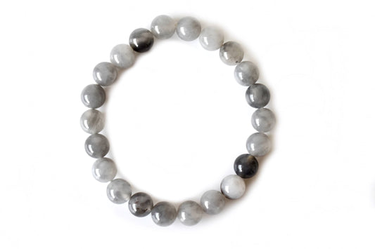 Cloudy Quartz Gemstone Bracelet