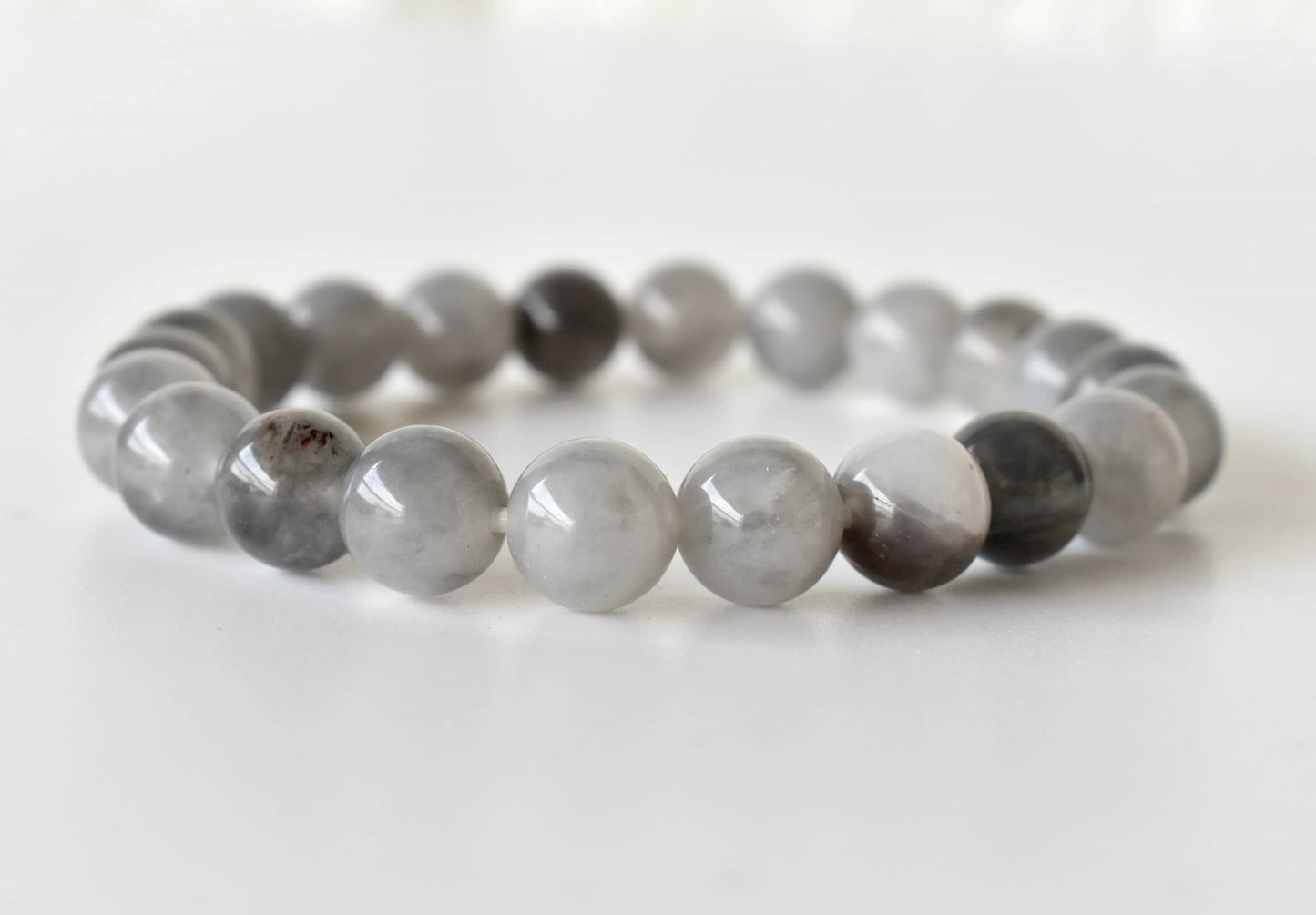 Cloudy Quartz Gemstone Bracelet
