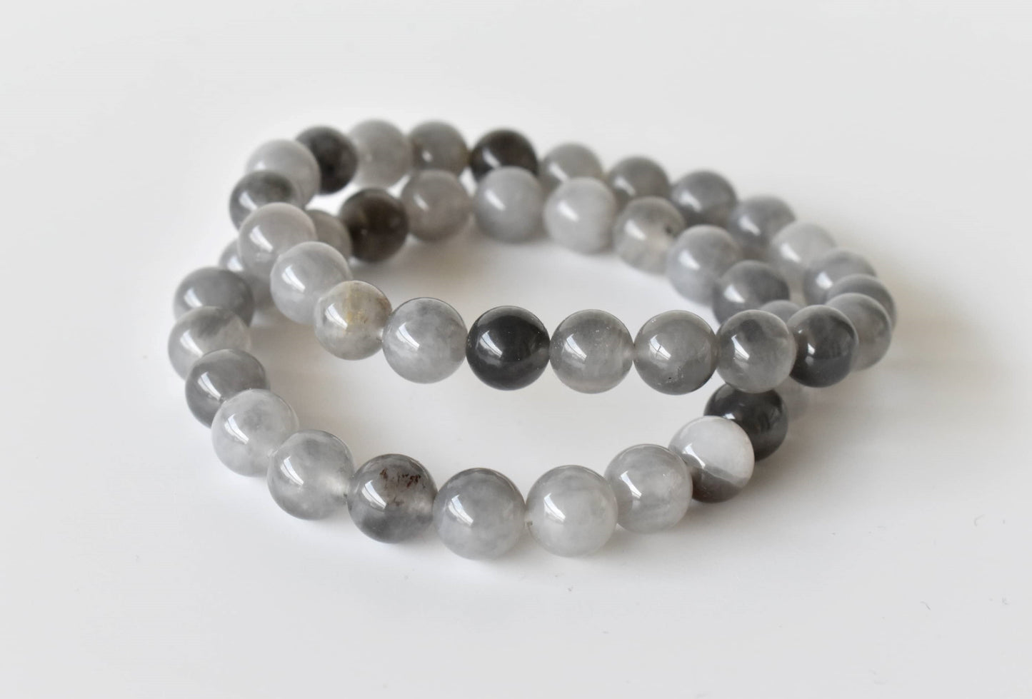 Cloudy Quartz Gemstone Bracelet
