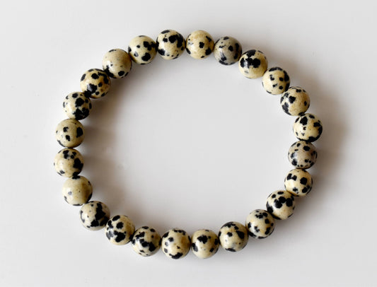 Dalmatian Jasper Gemstone Bracelet