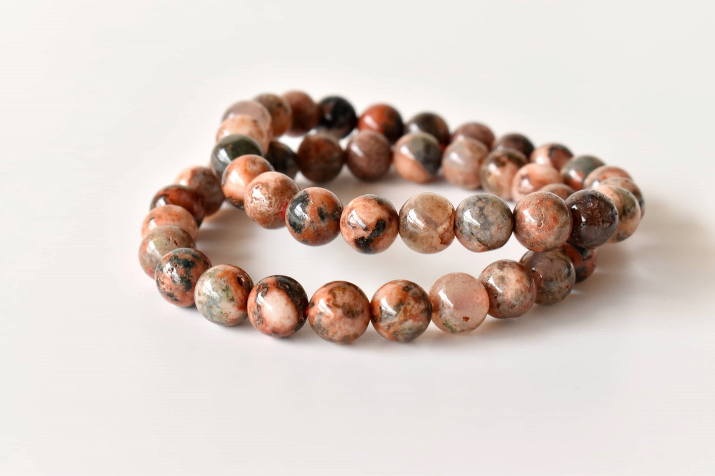 Fire Agate Gemstone Bracelet.