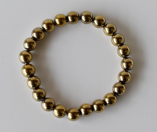 Golden Hematite Gemstone Bracelet