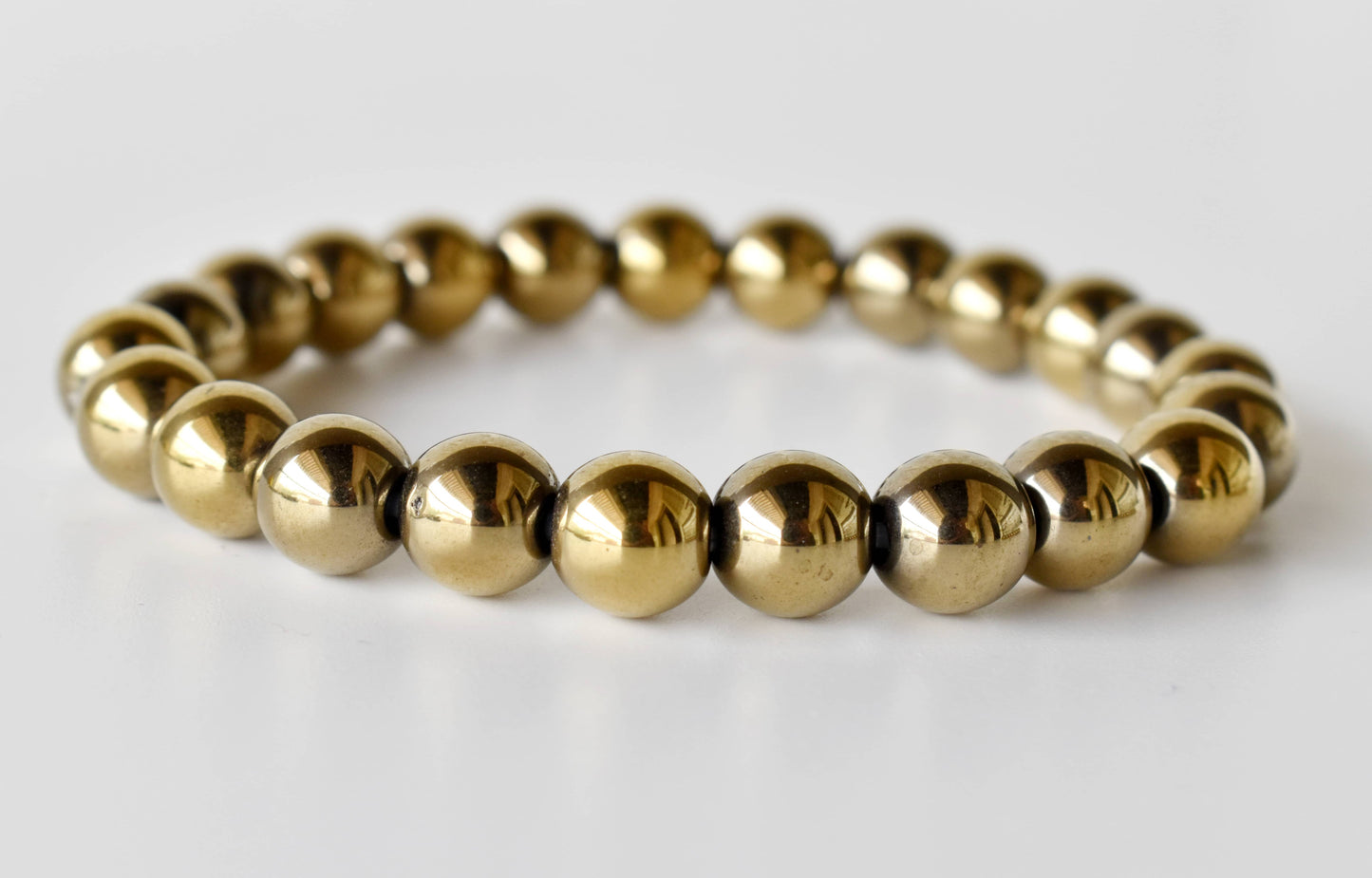 Golden Hematite Gemstone Bracelet