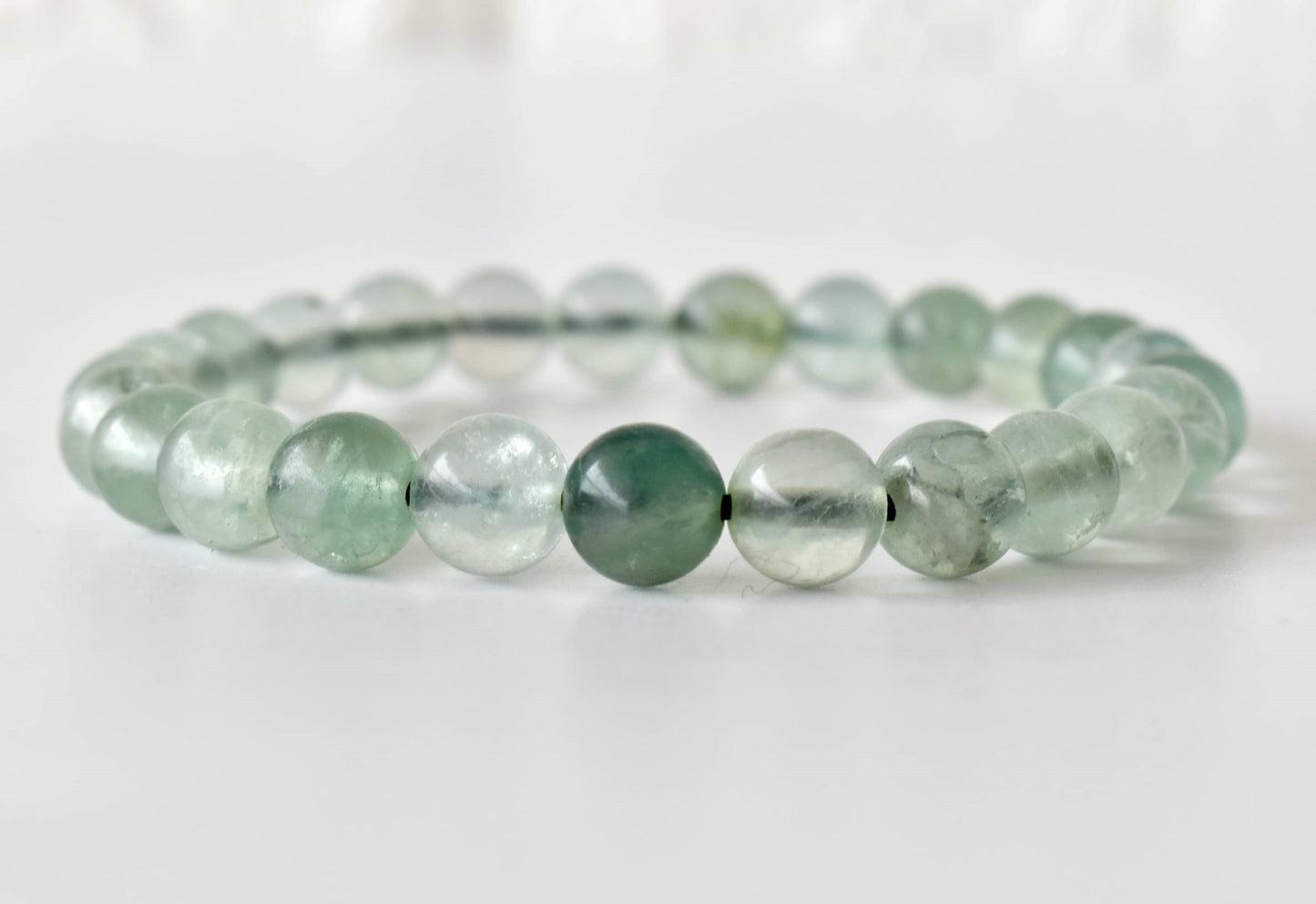 Green Fluorite Gemstone Bracelet