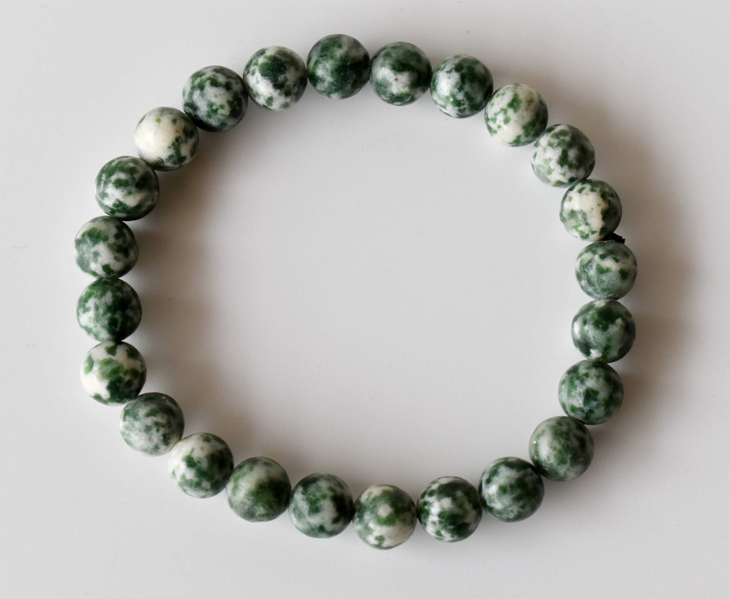Green Spot Jasper Gemstone Bracelet