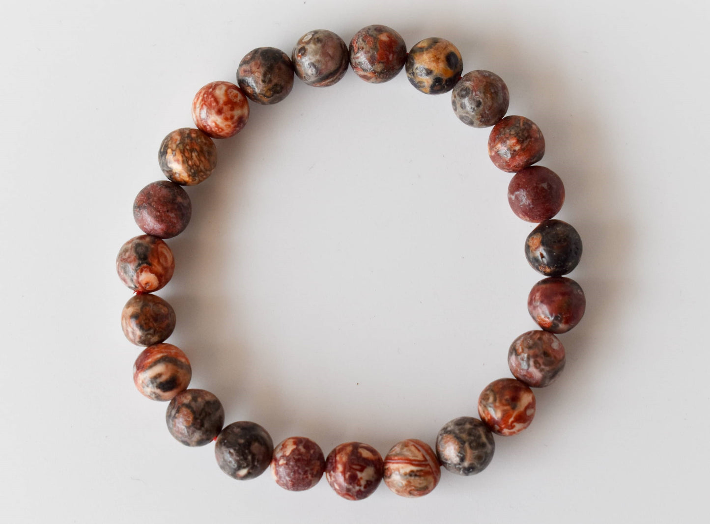 Leopardskin Jasper Gemstone Bracelet