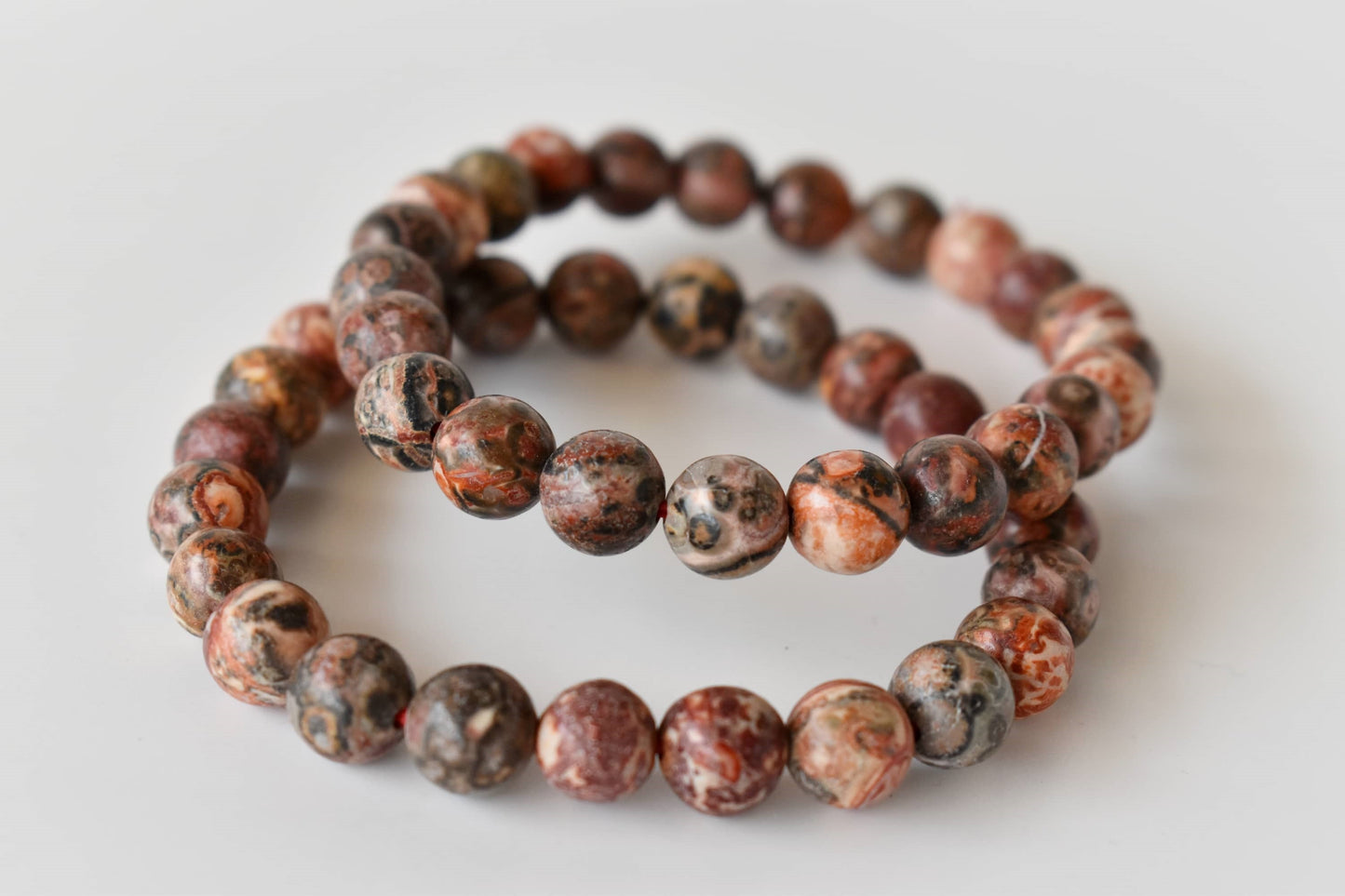 Leopardskin Jasper Gemstone Bracelet