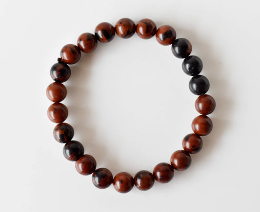 Mahogany Obsidian Gemstone Bracelet