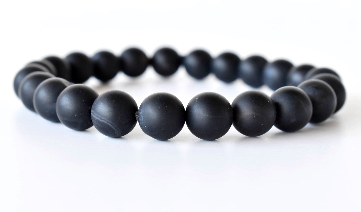 Black Onyx Matt Gemstone Bracelet