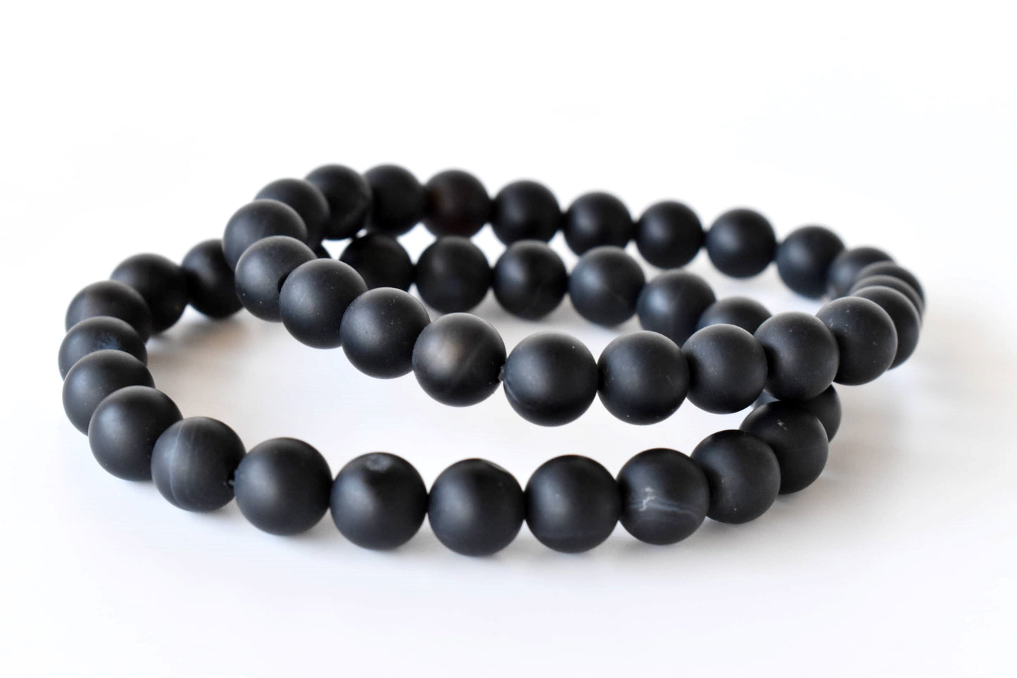 Black Onyx Matt Gemstone Bracelet