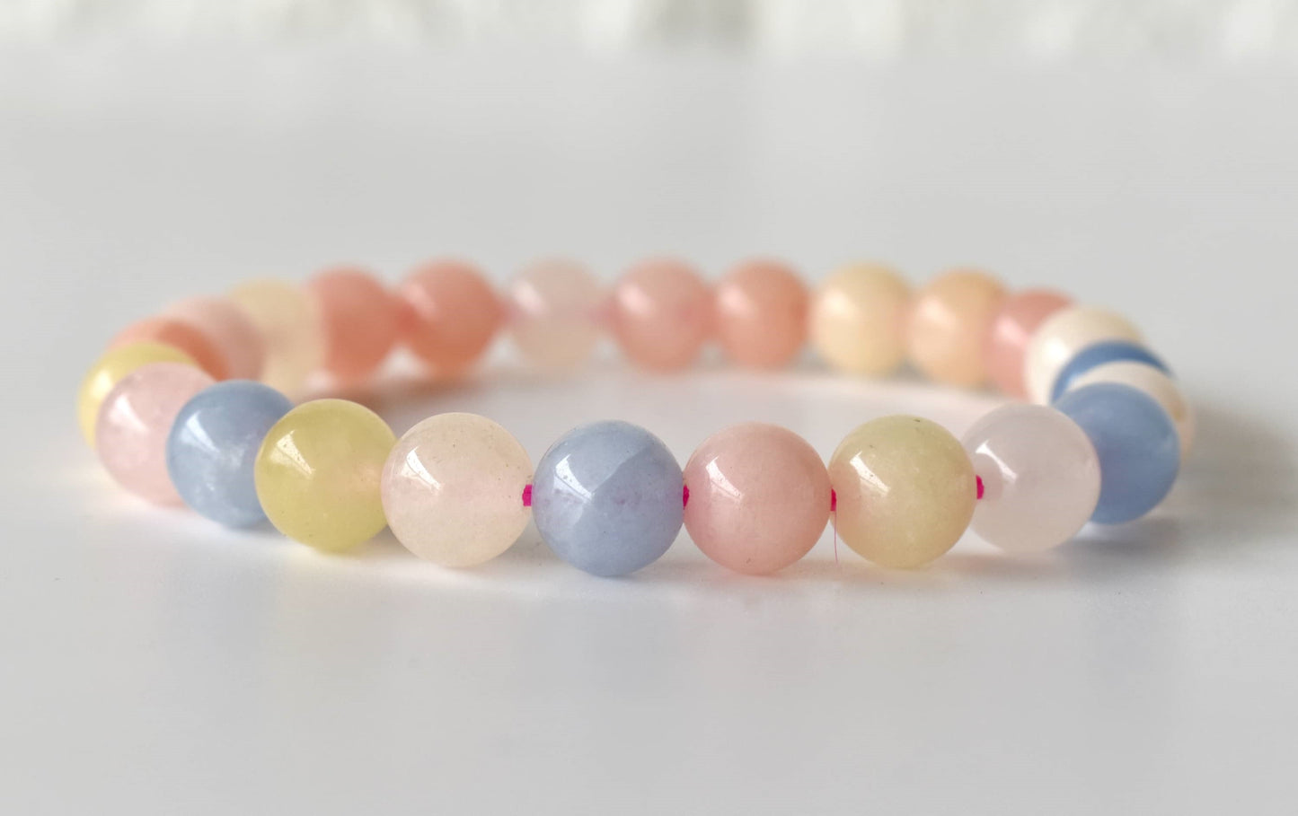 Morganite Gemstone Bracelet