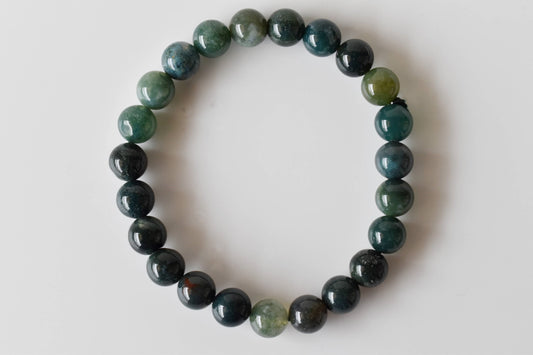 Moss Agate Gemstone Bracelet