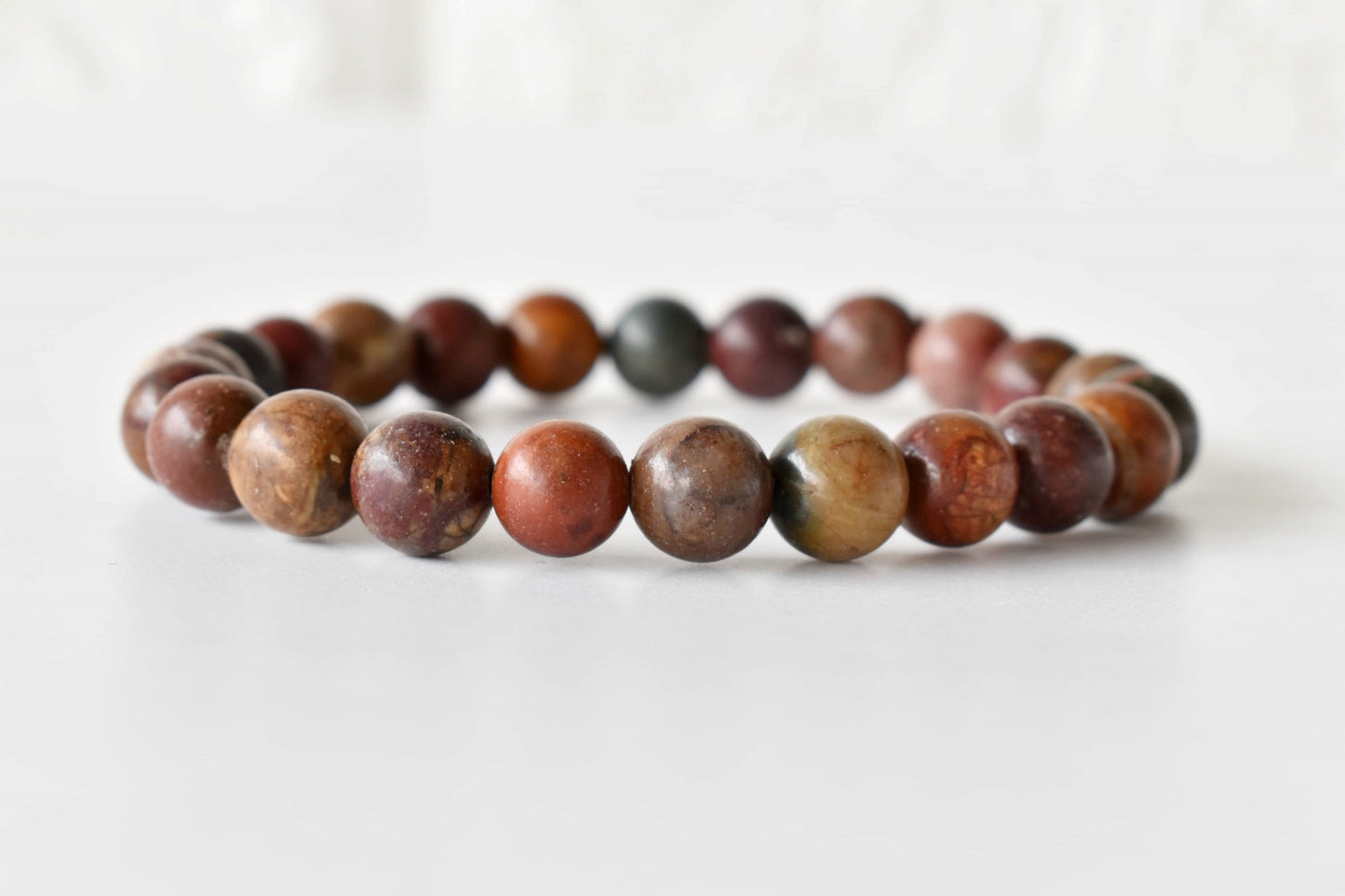 Multi Picasso Jasper Gemstone Bracelet