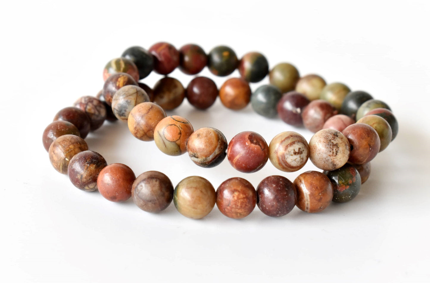 Multi Picasso Jasper Gemstone Bracelet