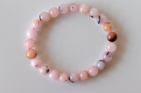 Pink Opal Gemstone Bracelet