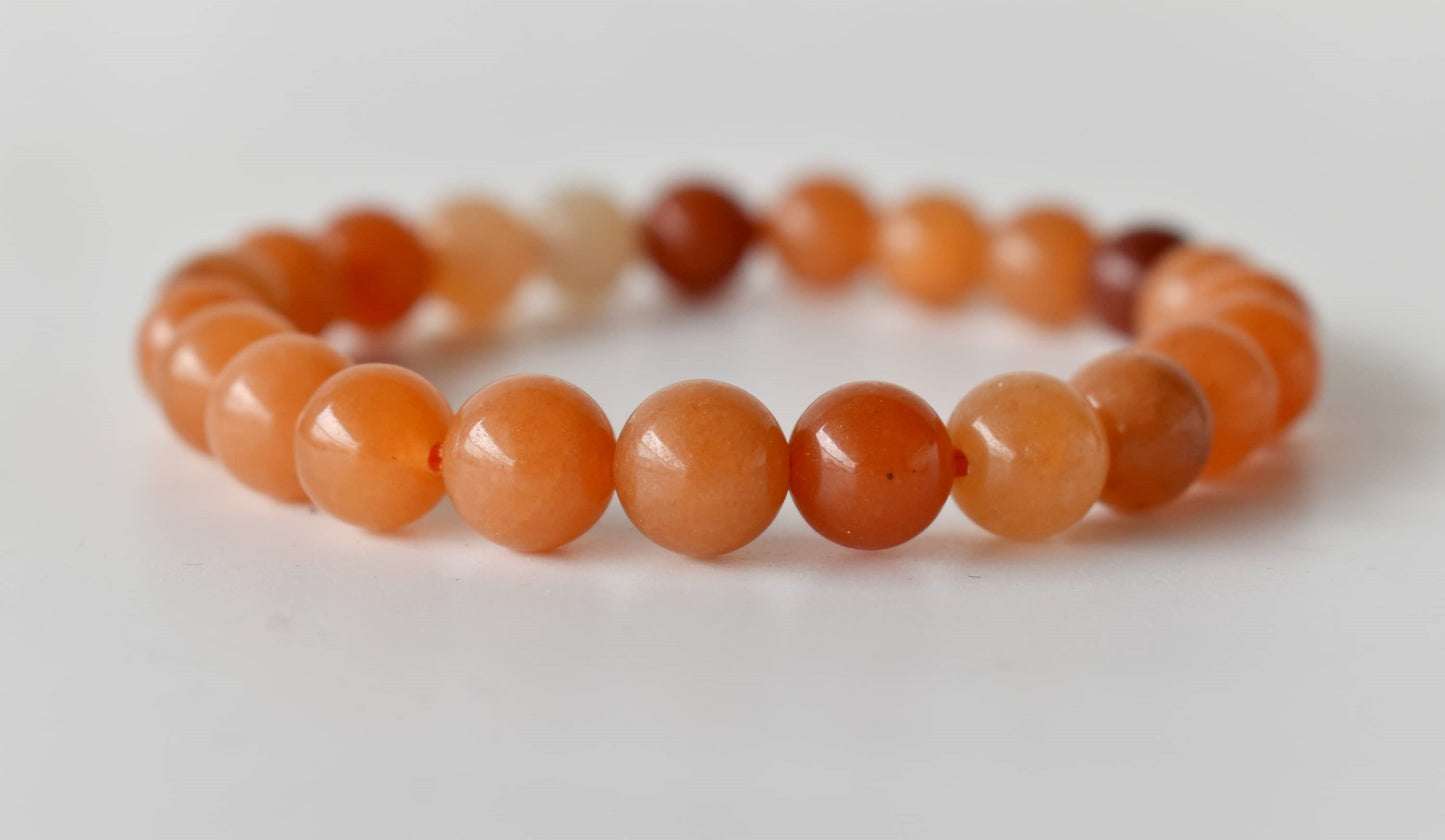 Red Aventurine Gemstone Bracelet