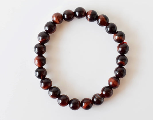 Red Tiger Eye Gemstone Bracelet