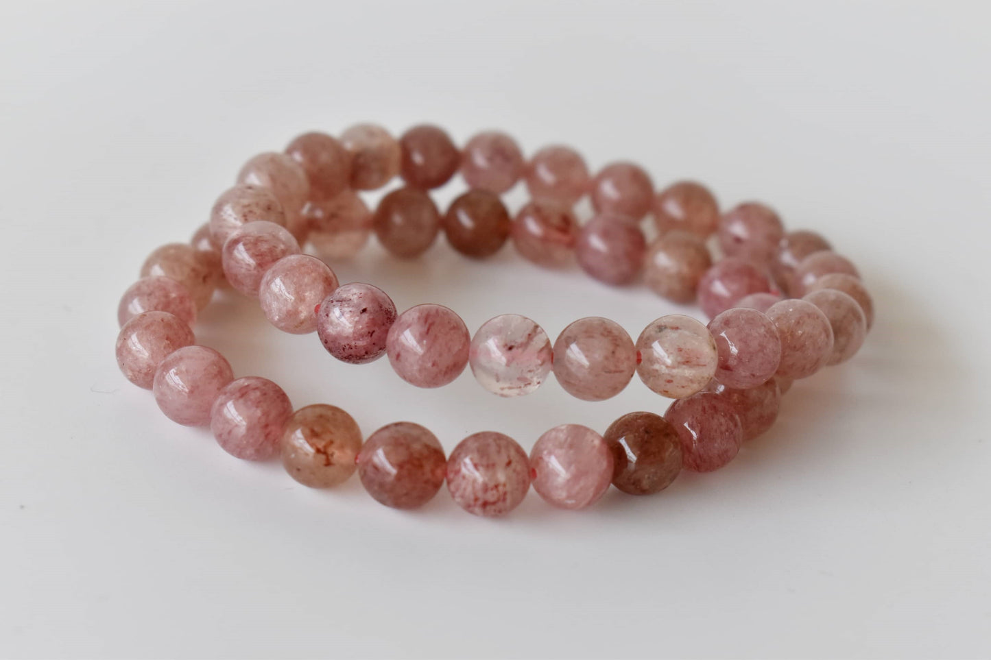 Strawberry Quartz Gemstone Bracelet