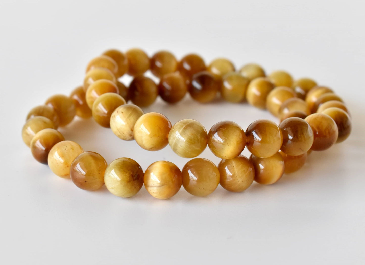 Tiger Cats Eye Yellow Gemstone Bracelet