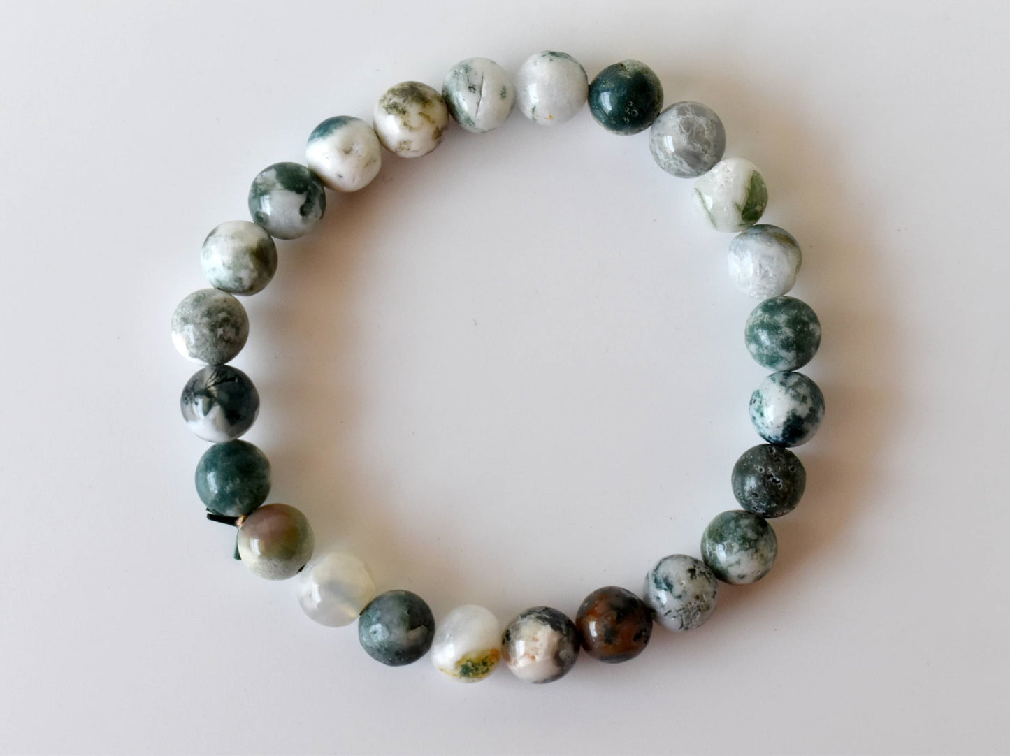 Tree Agate Gemstone Bracelet
