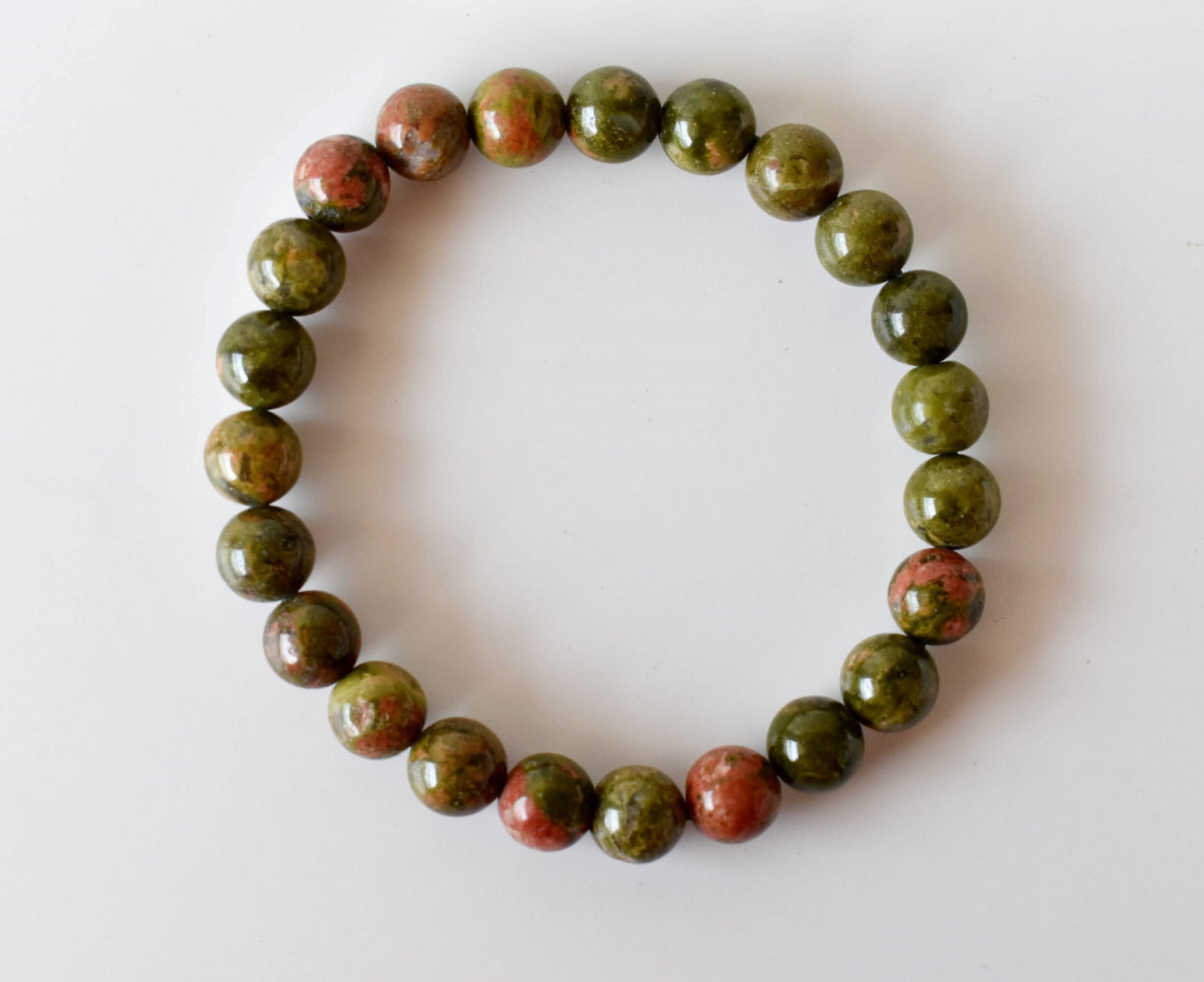 Unakite Gemstone Bracelet