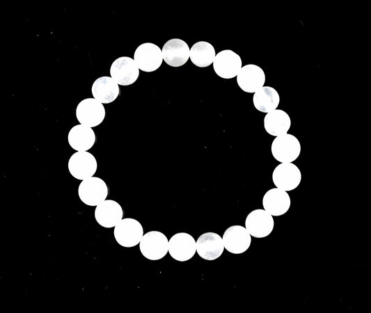 White Agate Gemstone Bracelet