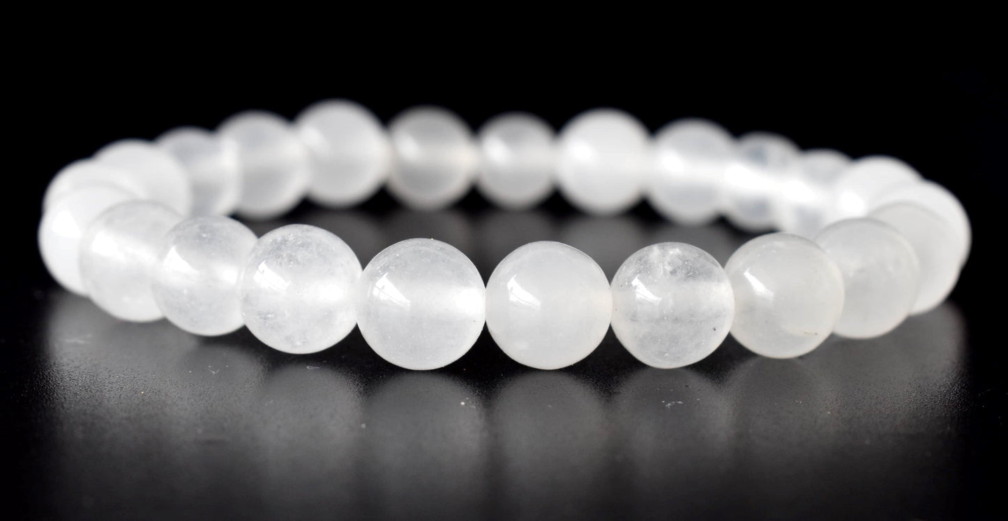 White Agate Gemstone Bracelet