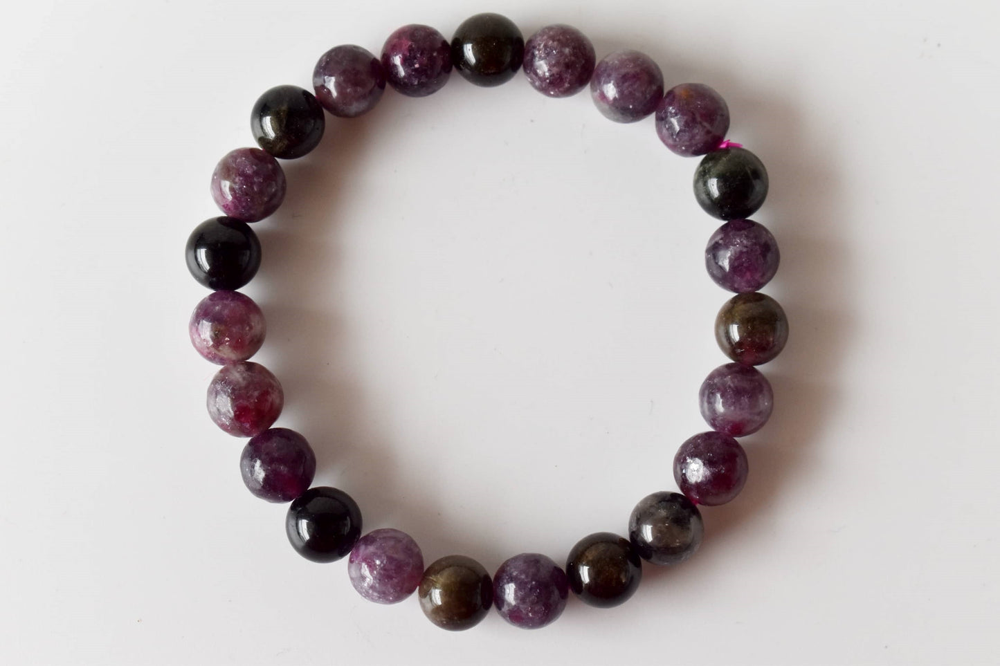 Watermelon Tourmaline Gemstone Bracelet