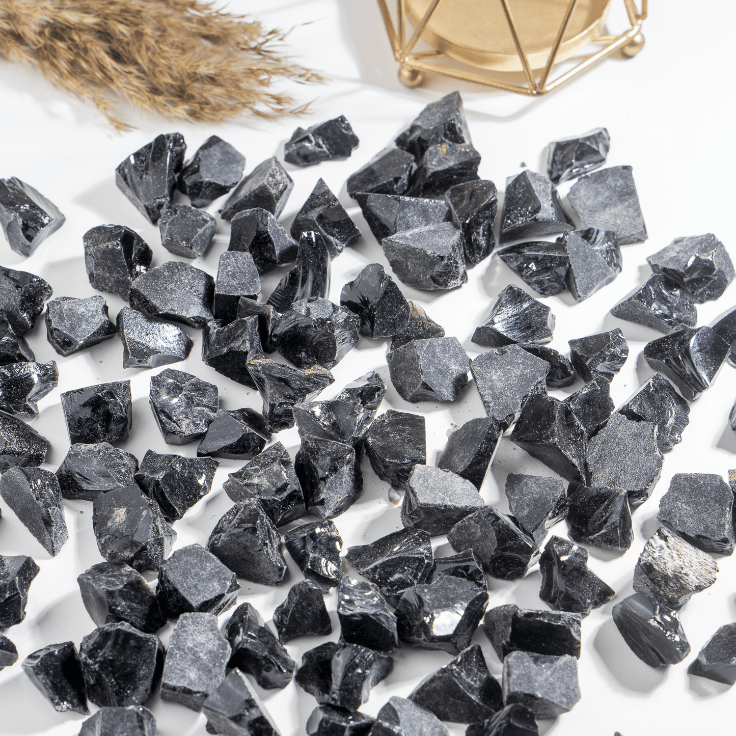 1Kg Black Obsidian Rough Stones