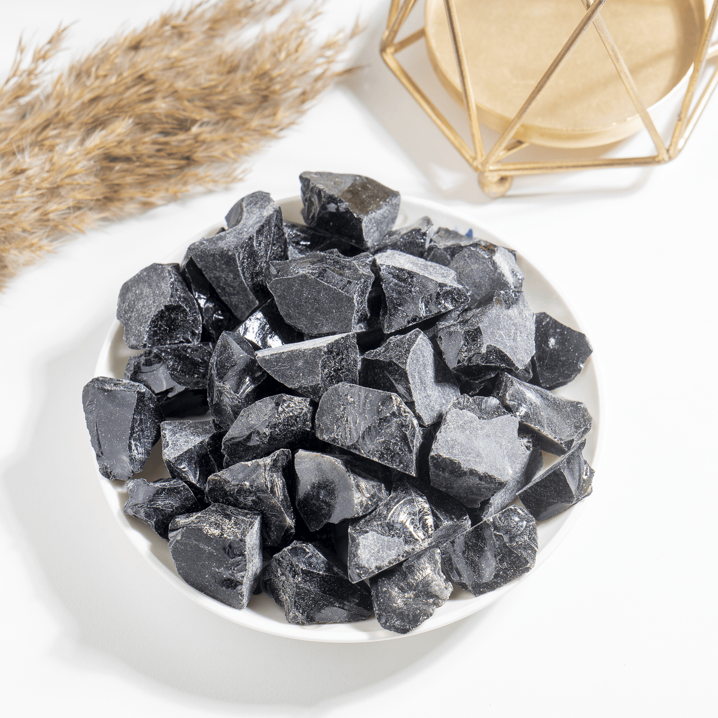 1Kg Black Obsidian Rough Stones