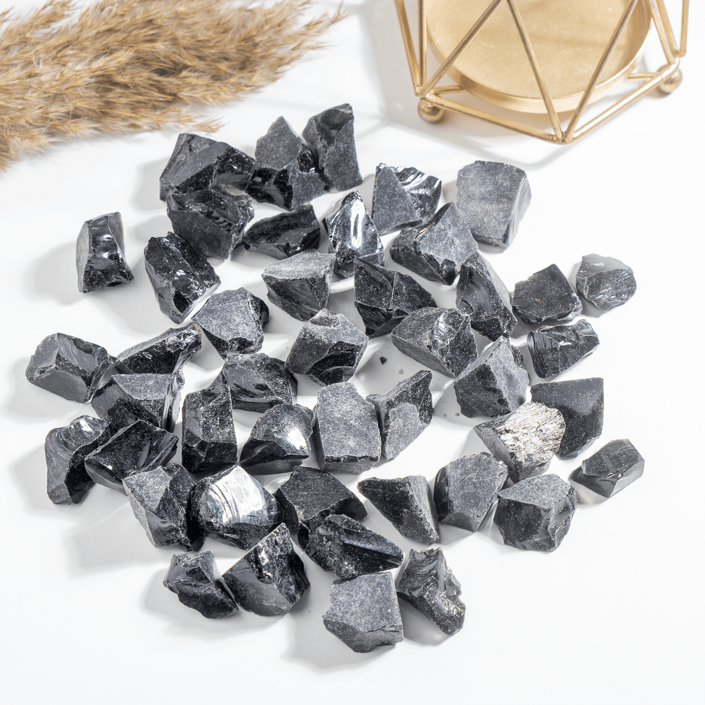 1Kg Black Obsidian Rough Stones