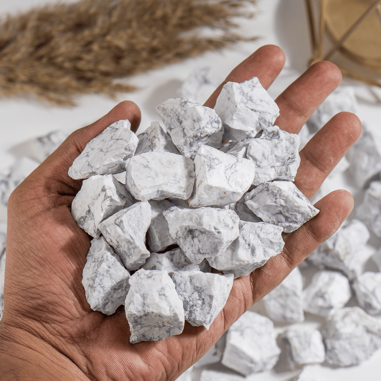 1Kg Howlite Rough Stones