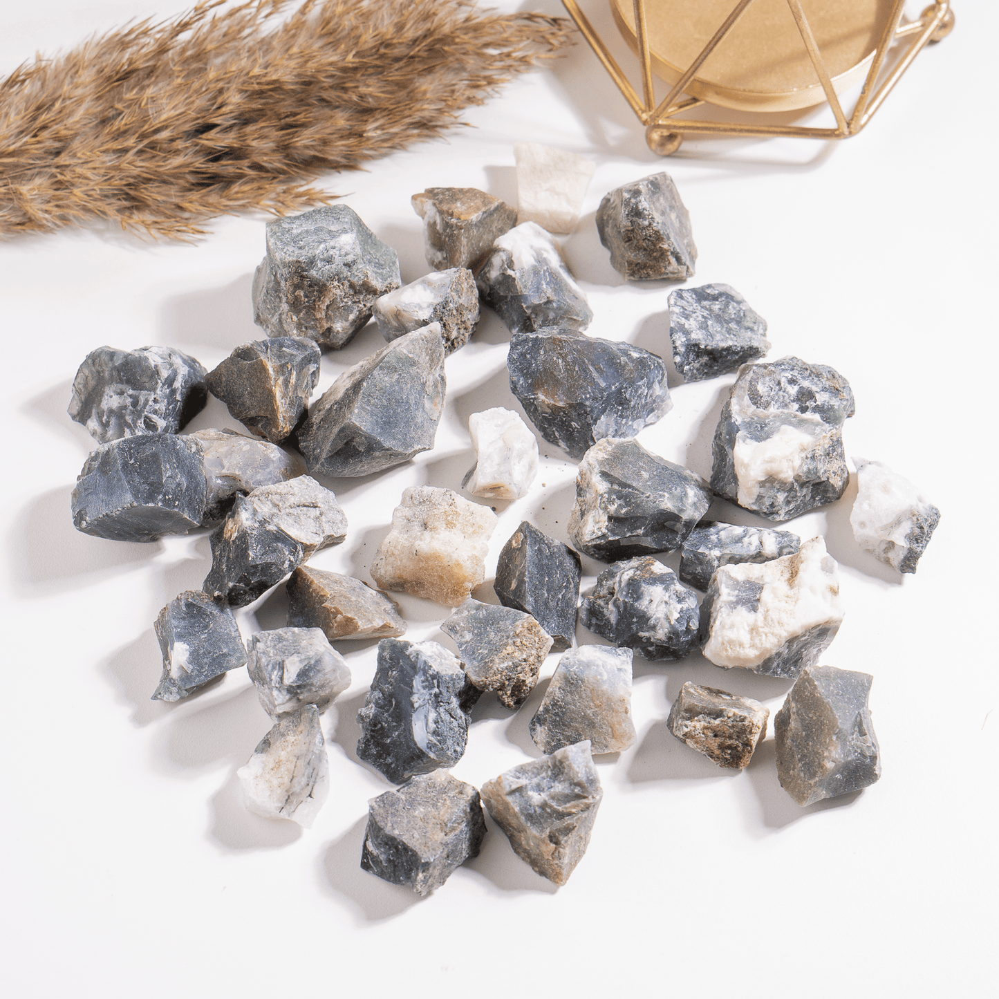 1Kg Moss Agate Rough Stones