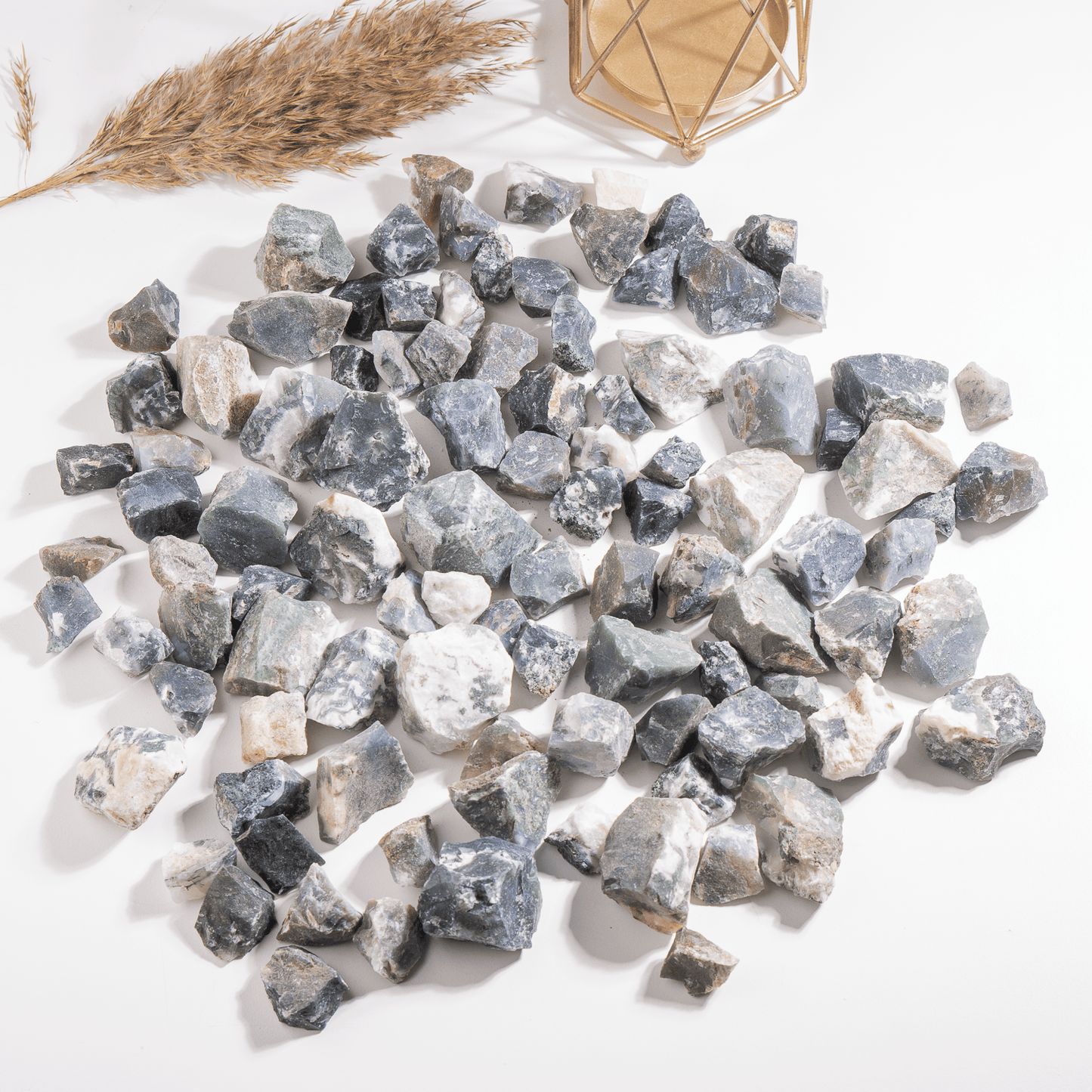 1Kg Moss Agate Rough Stones