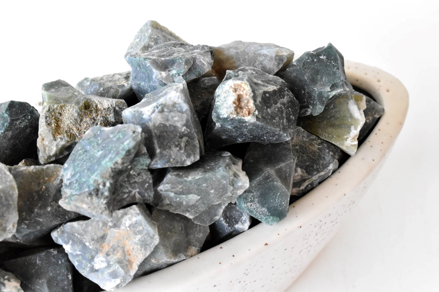 1Kg Moss Agate Rough Stones
